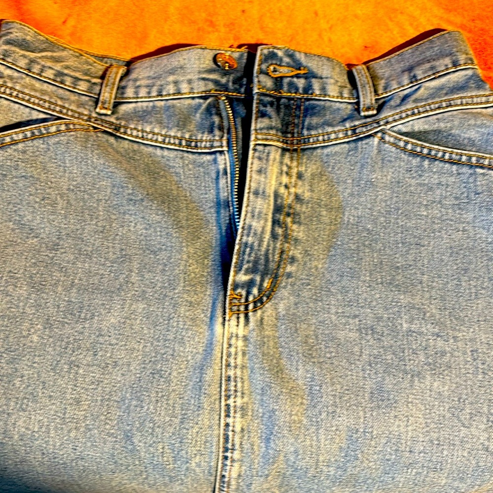 SHEIN Blue Jean skirt with front split size L